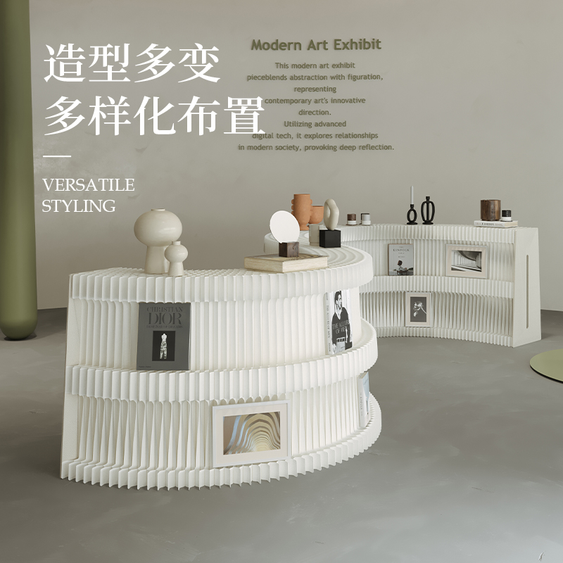 Home Decor Brochure - Folding Bookshelf Newspaper Shelf Product Display