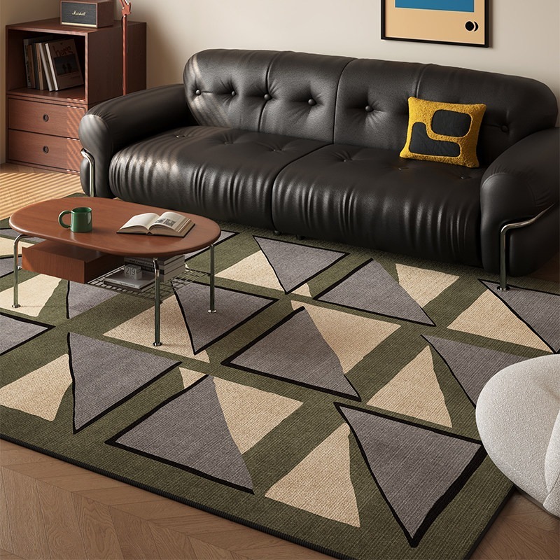 Home Decor Ig - Triangle Pattern Living Room Carpet Retro