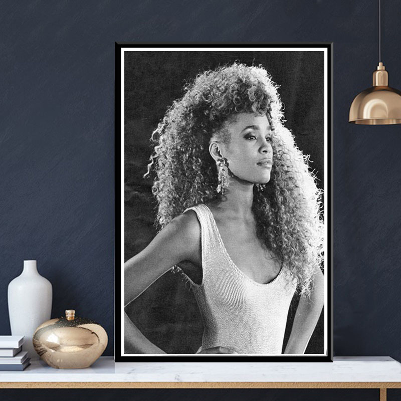 Home Decor Houston - Poster And Prints Whitney Houston Pop