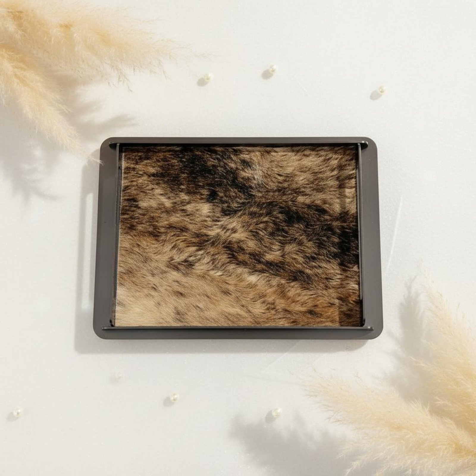 Home Decor Frames - Horsehair Decorative Tray Creative Decoration Metal