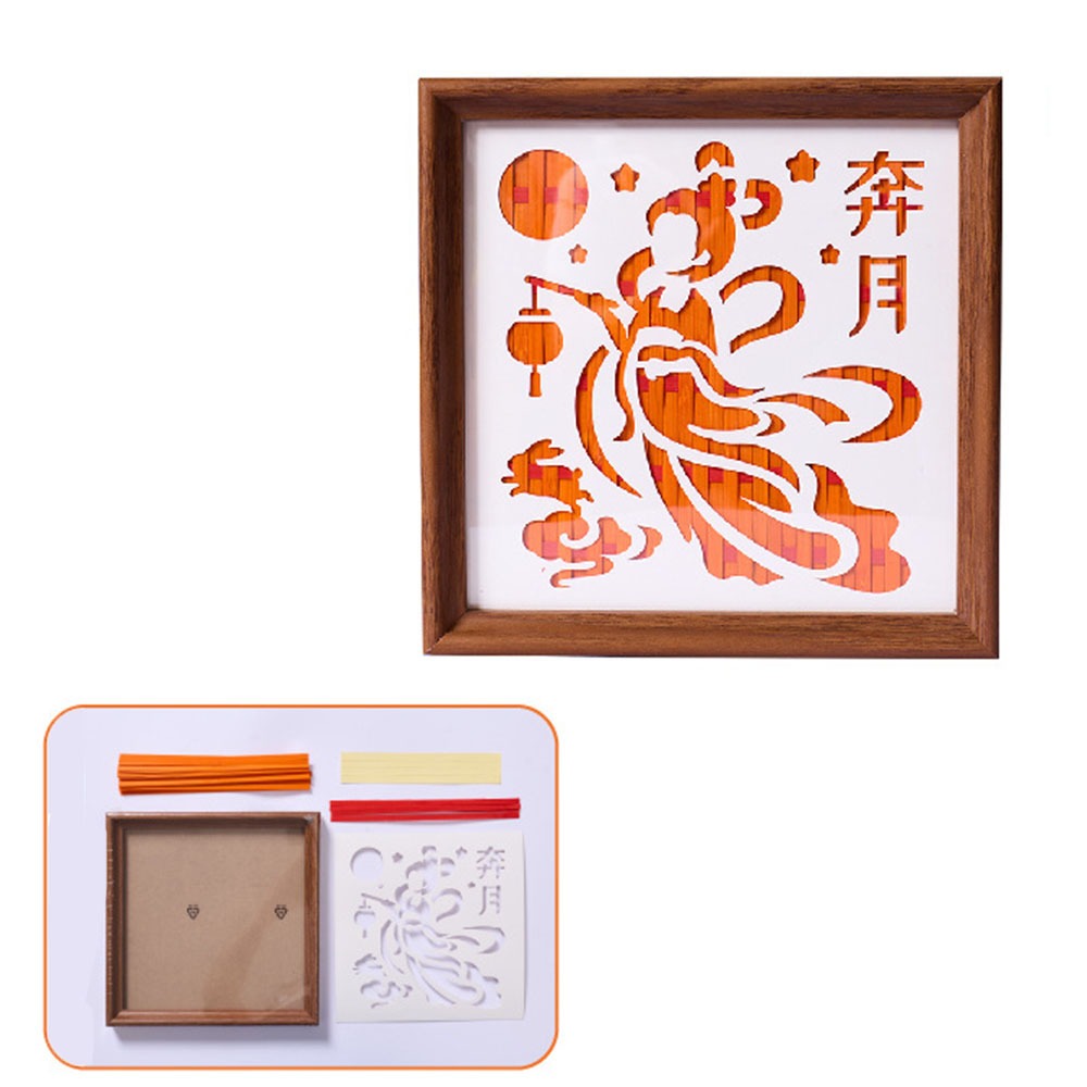 Bamboo Photo Frame - Retro Mid-Autumn Festival Gift Photo Frame