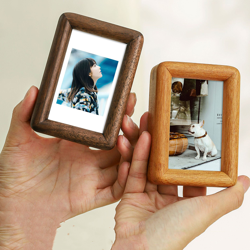 Bamboo Photo Frame - Mini 3-Inch & 4-Inch Solid Wood