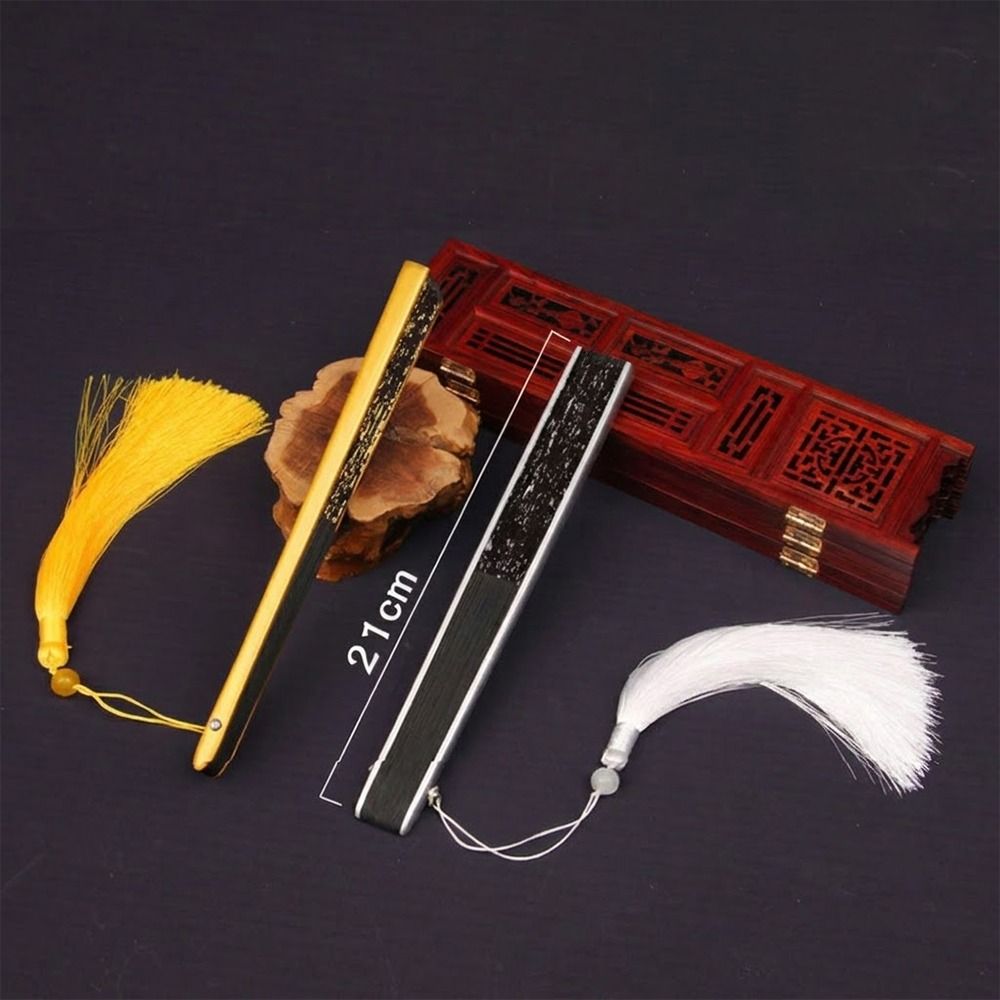 Bamboo Photo Frame - Portable 6inch Folded Fan with Tassel