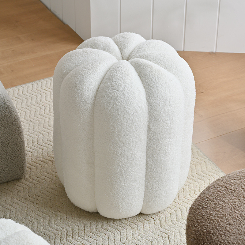 Home Decor Frames - Simple Vanity Stools Pumpkin Shape Teddy