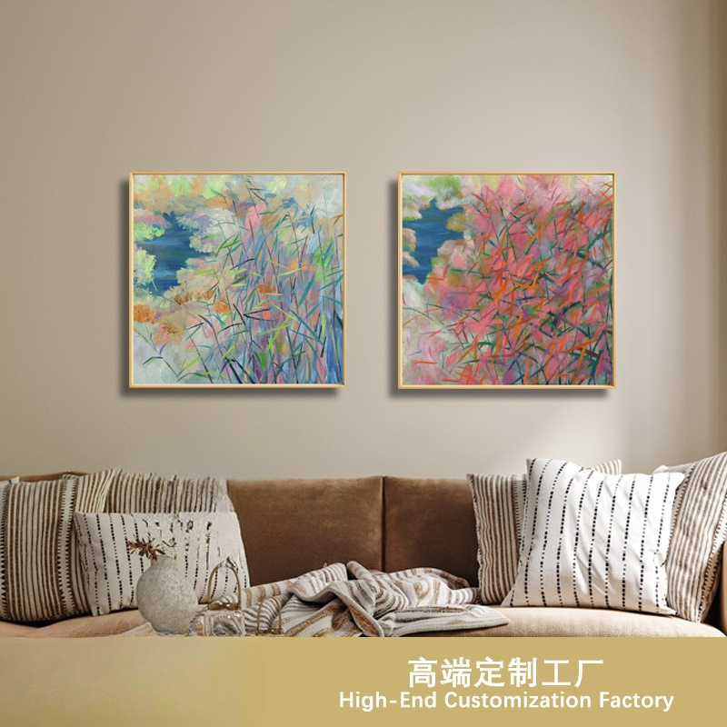 Abstract Oil Painting - High-class living room decorative painting pure