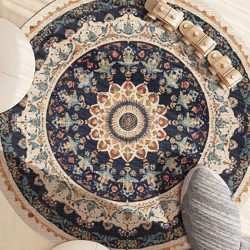 Home Decor Ig - Ethnic Style Mandala Round Carpets for