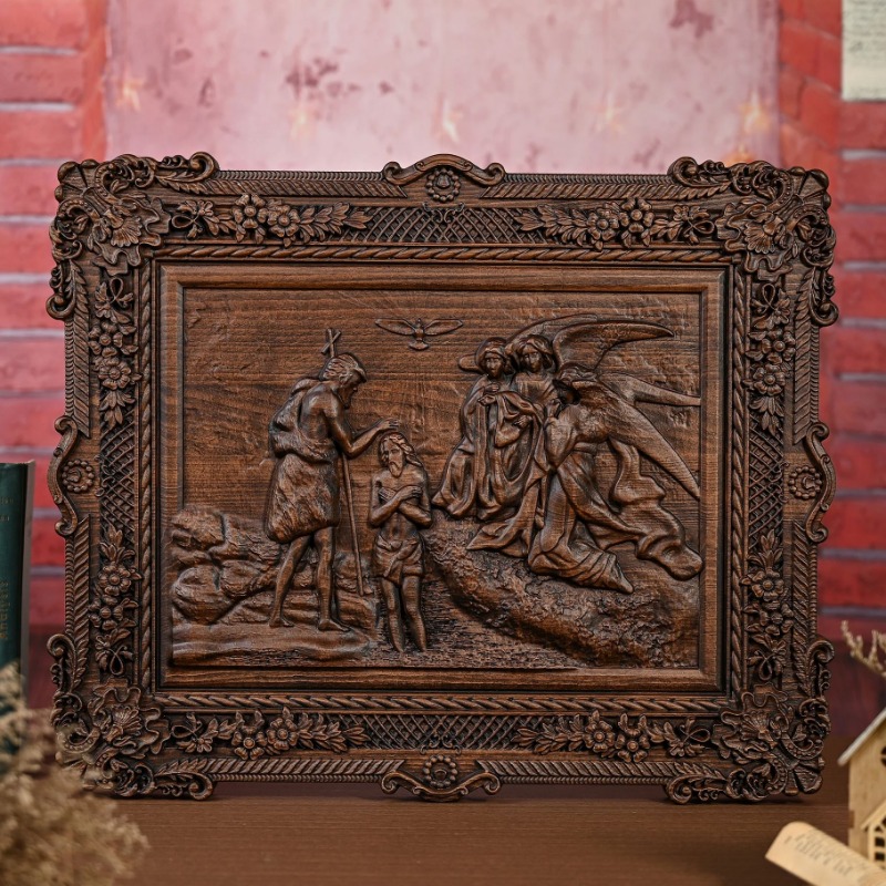 Handcrafted Wooden Relief Wall - Home Decor Frames recension och pris
