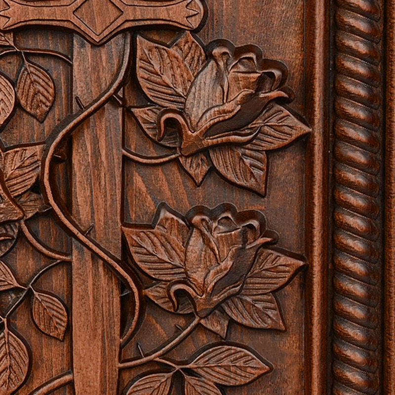 Vintage Solid Wood Carved Rose - Home Decor Frames recension och pris
