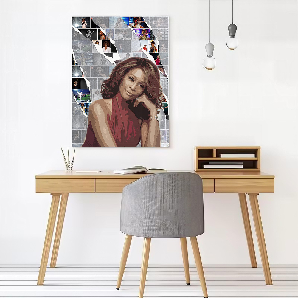 Whitney Houston Canvas Poster  - Home Decor Houston recension och pris