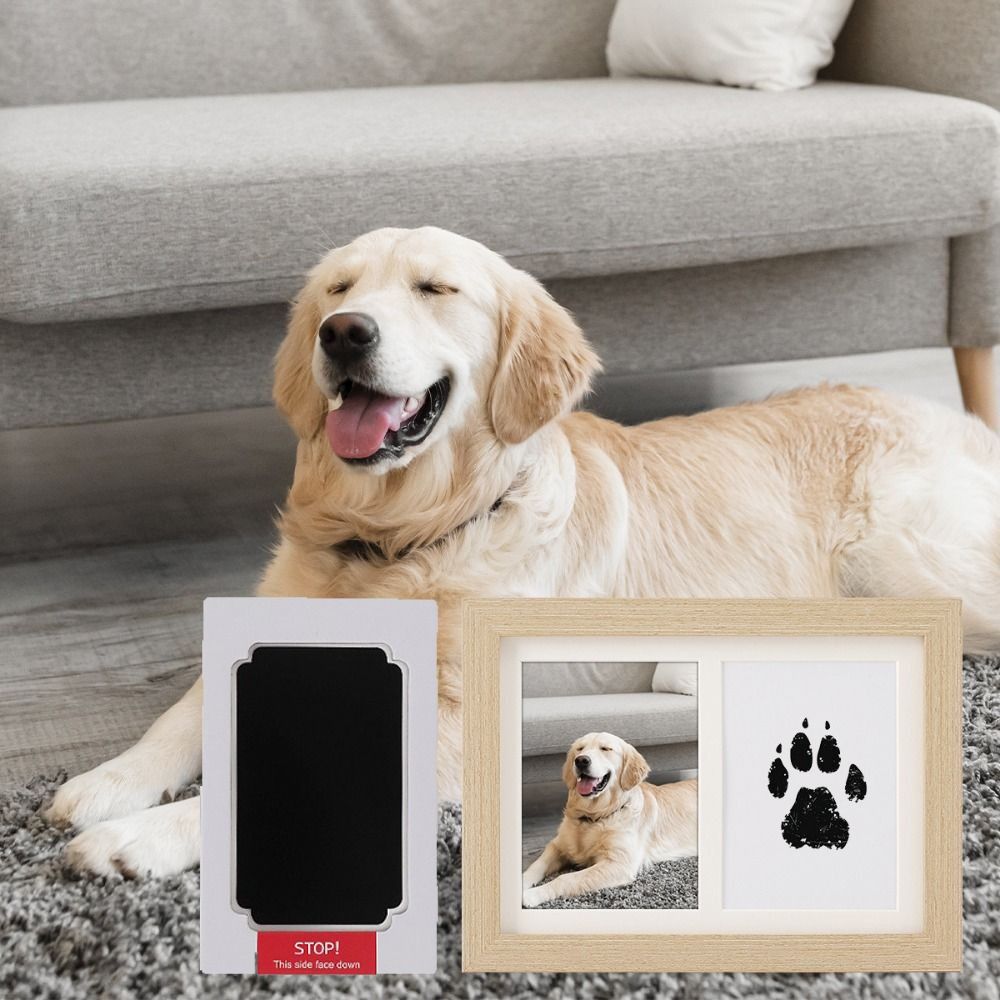 Wooden Pet Paw Print Kit Inkle - Bamboo Photo Frame recension och pris