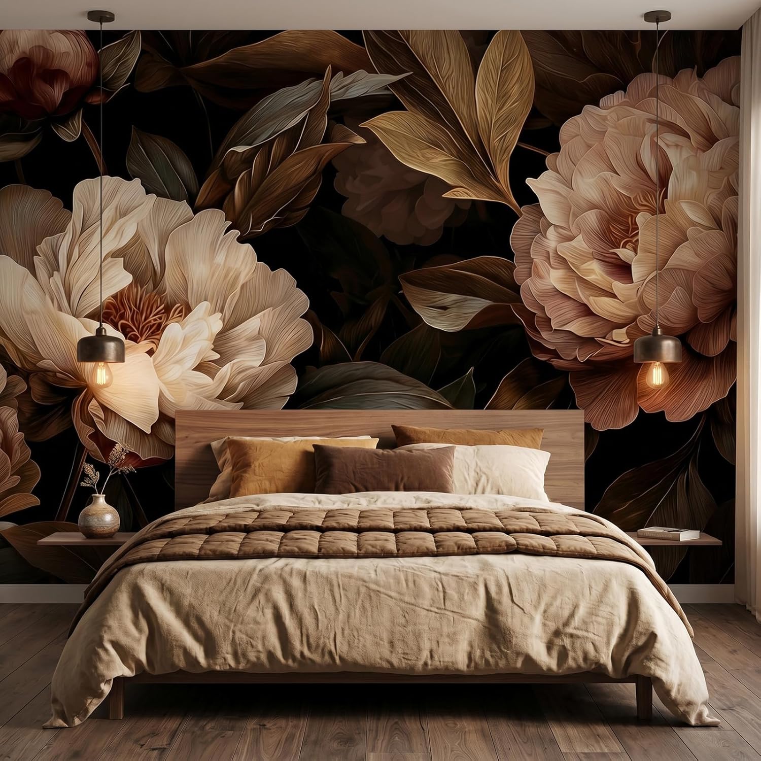 Elegant Peony Floral Tapestry  - Home Decor Under 100 recension och pris