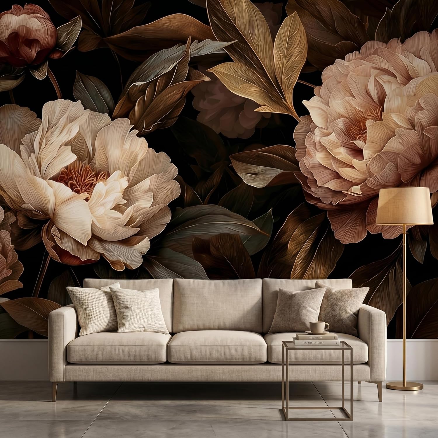Elegant Peony Floral Tapestry  - Home Decor Under 100 recension och pris