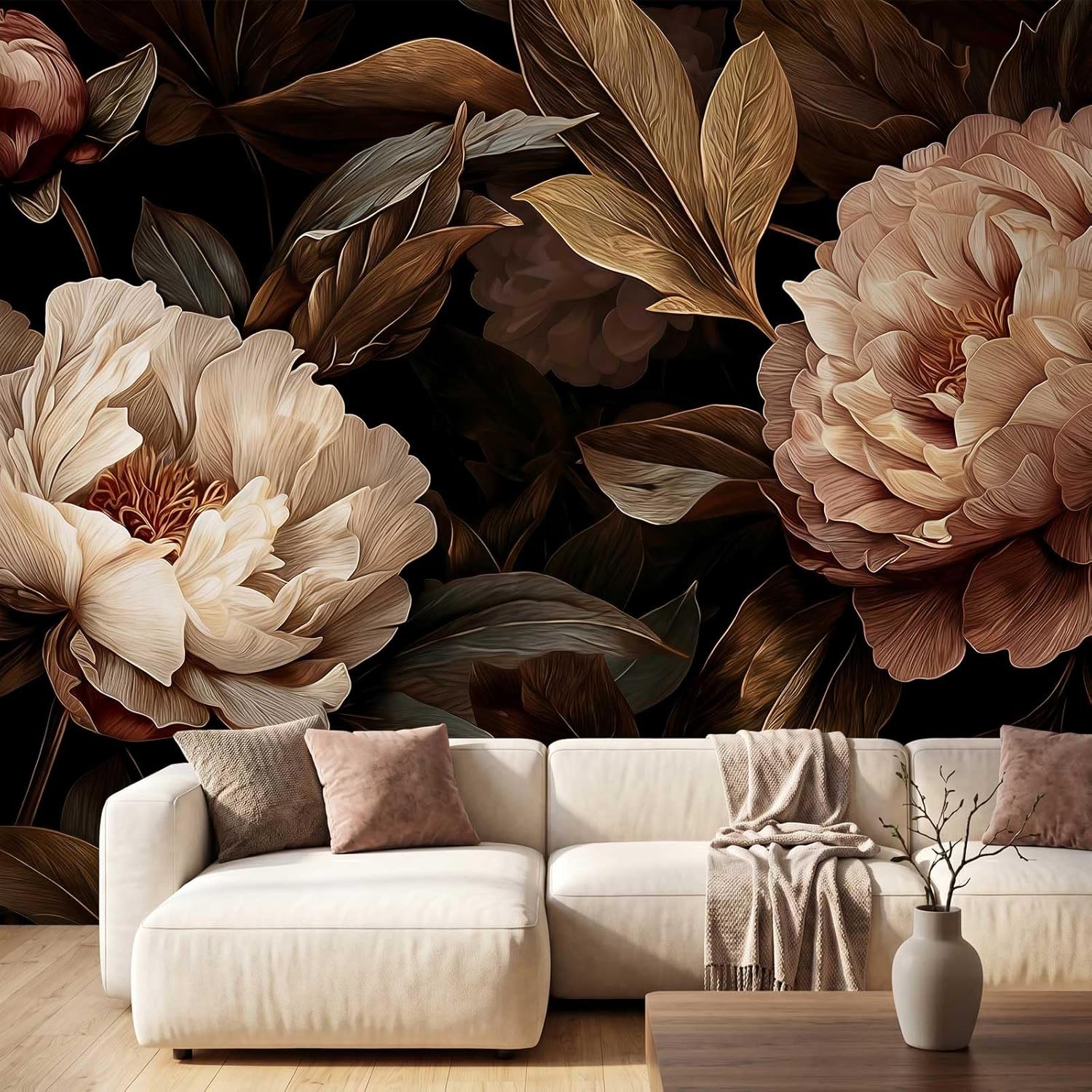Elegant Peony Floral Tapestry  - Home Decor Under 100 recension och pris