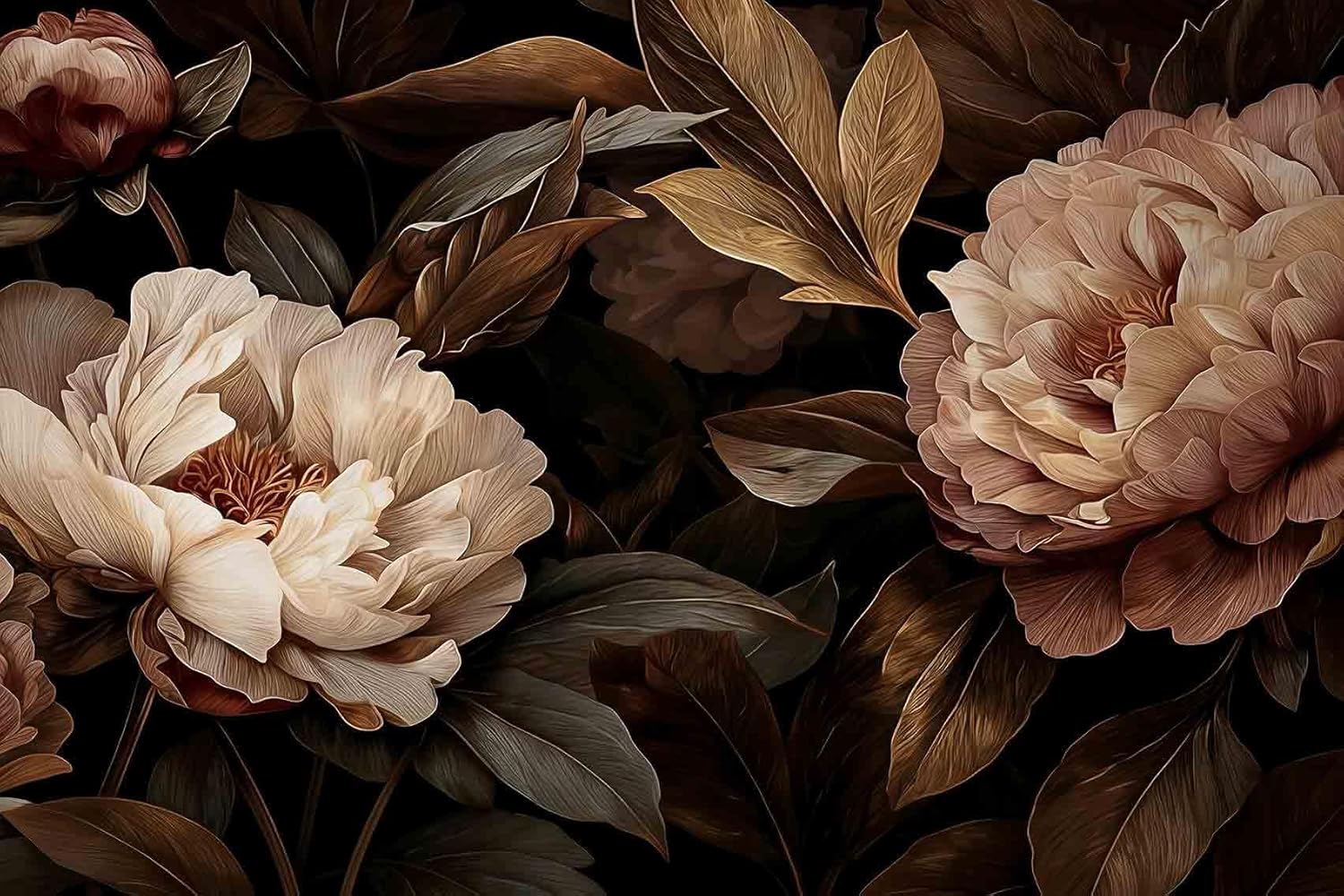 Elegant Peony Floral Tapestry  - Home Decor Under 100 recension och pris