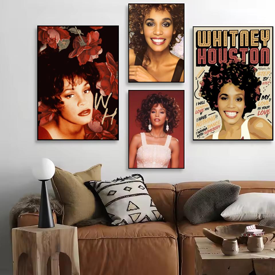 W-Whitney Houston Poster HD Se - Home Decor Houston recension och pris