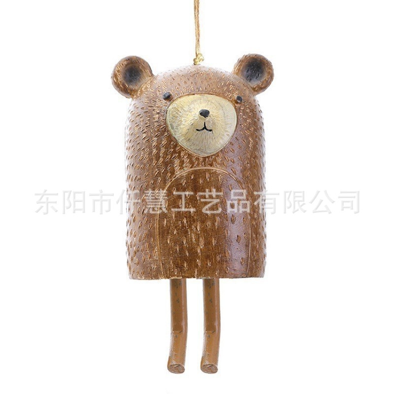 Resin Bear Wind Chime Boho Han - Boho Wind Chimes recension och pris