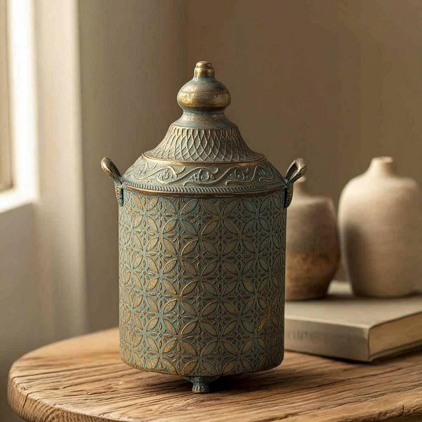 Patina Finished Metal Decorati - Home Decor Vase recension och pris