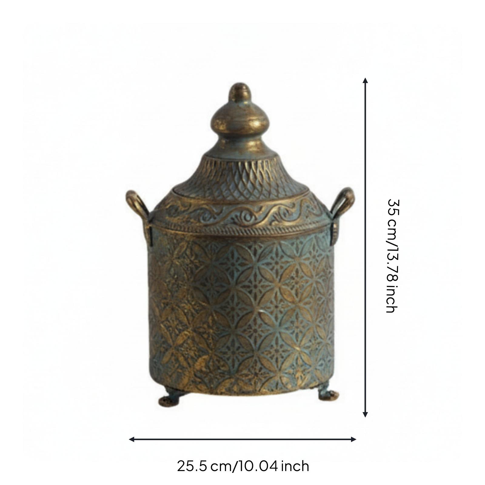 Patina Finished Metal Decorati - Home Decor Vase recension och pris