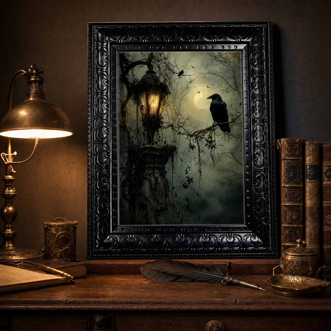 Halloween Wall Art, Framed Can - Abstract Oil Painting recension och pris