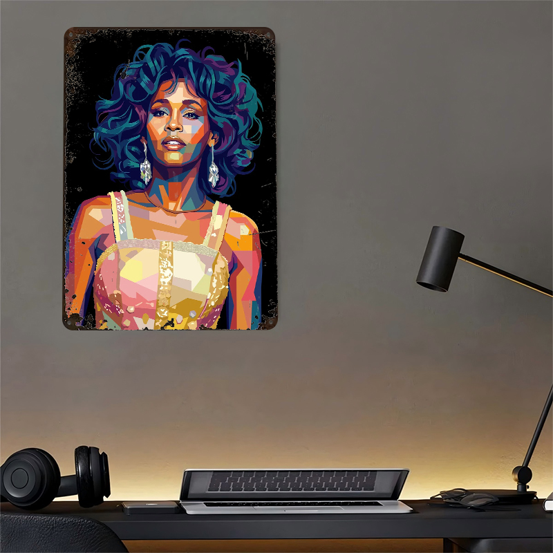 Whitney Houston Pop Art Portra - Home Decor Houston recension och pris