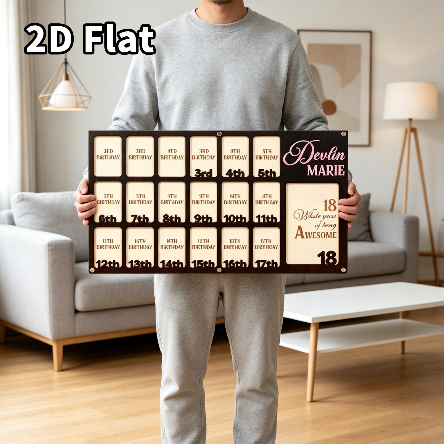 1Pc Custom Grade Photo Frame W - Home Decor Frames recension och pris