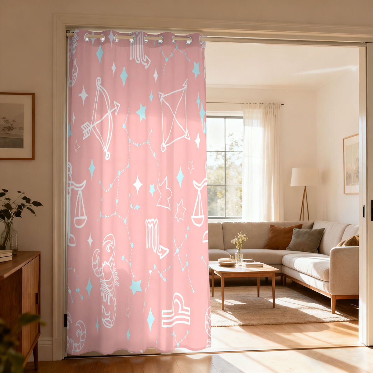 1pc Starry Sky Constellation P - Home Decor Curtain recension och pris