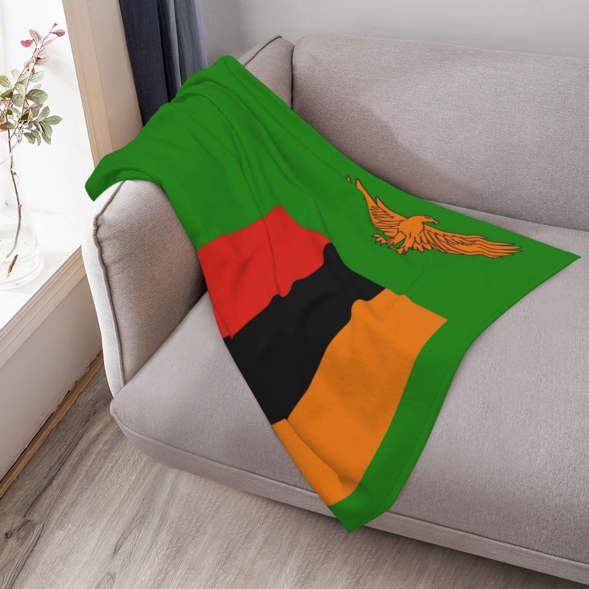 Flag of Zambia Throw Blanket W - Home Decor Zambia recension och pris