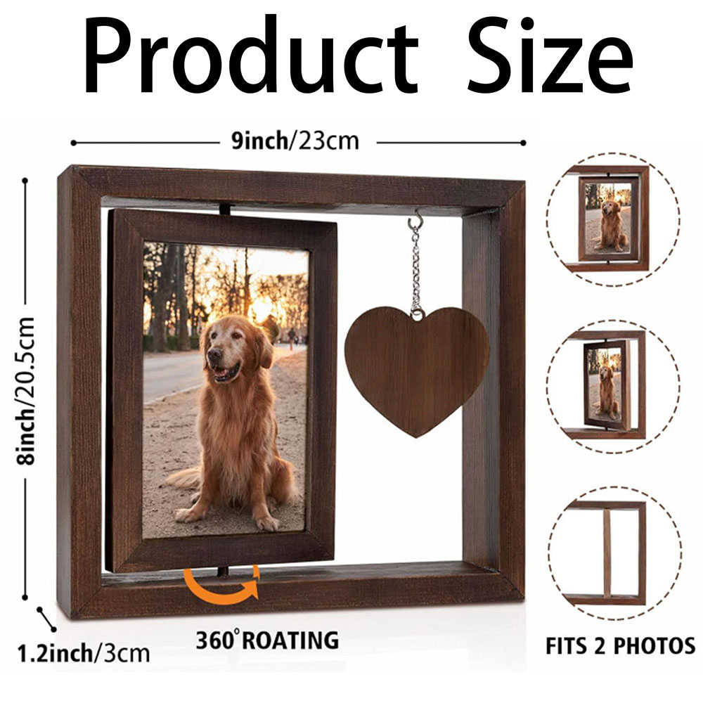 Pet Memorial Photo Frame Rotat - Bamboo Photo Frame recension och pris
