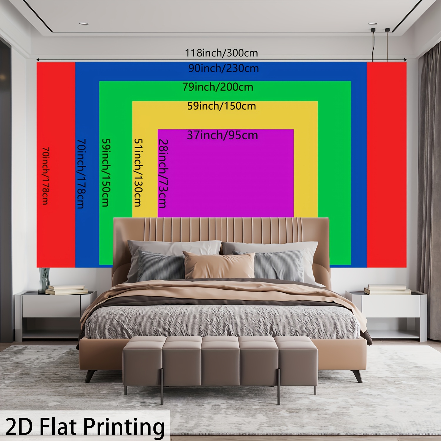 Colorful Mandala Tapestry Wall - Home Decor Under 100 recension och pris