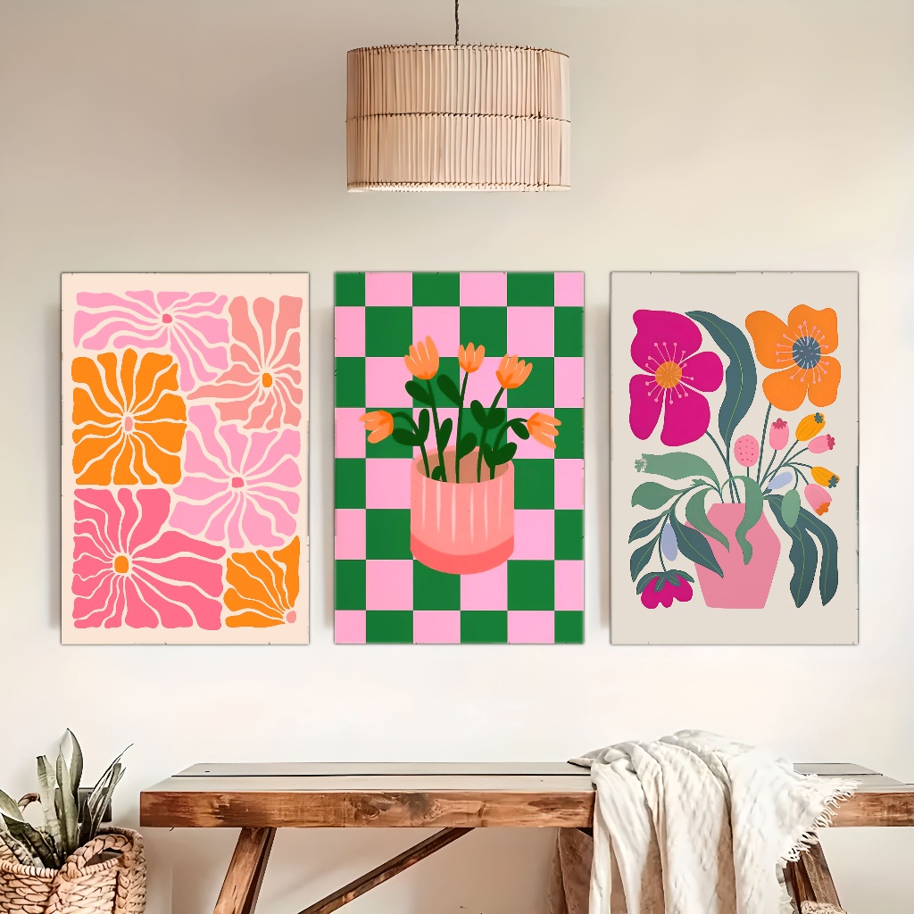 Vibrant Flowers and Vases Canv - Home Decor Vase recension och pris