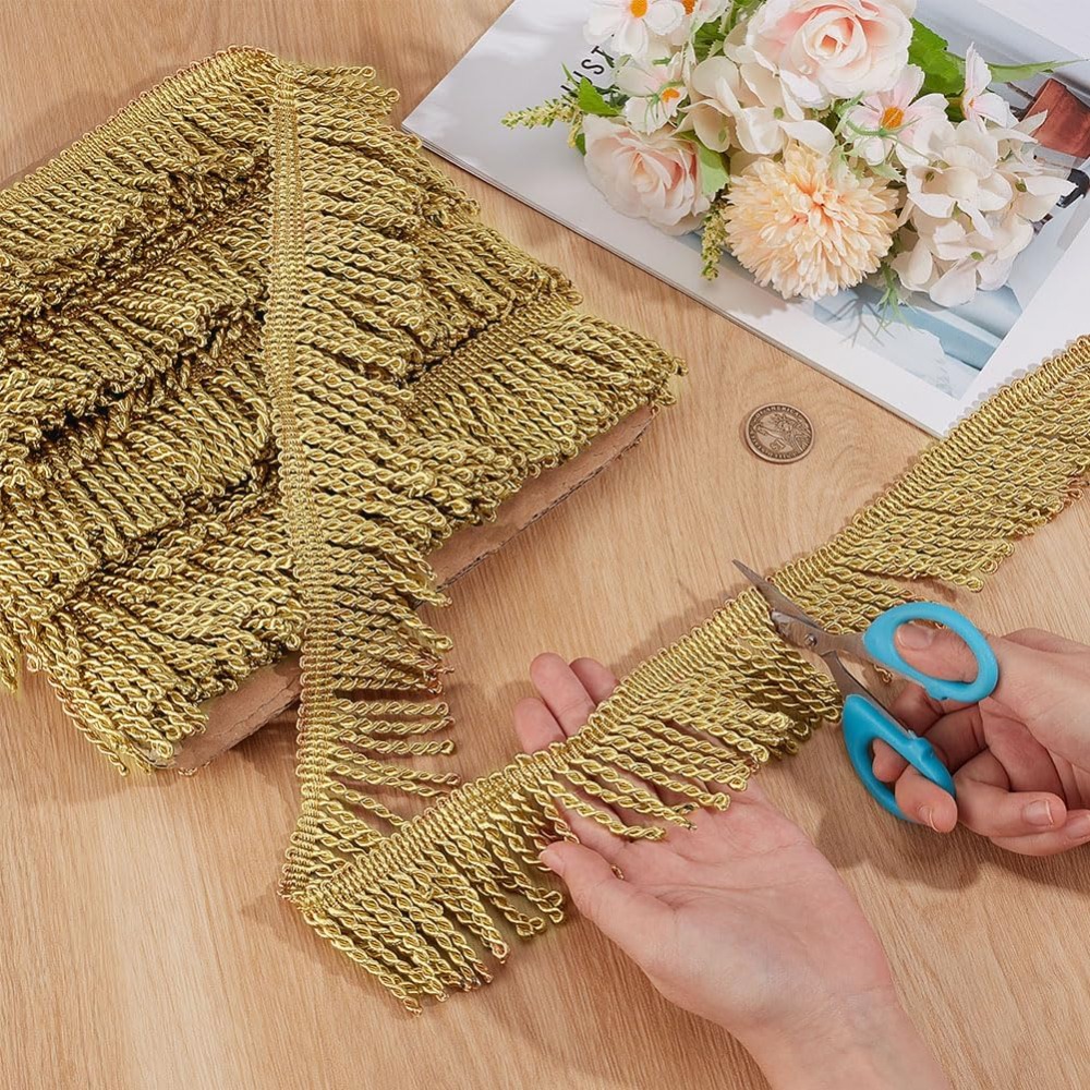 12 Yardsx2.2Inch Fringe Trim C - Home Decor Curtain recension och pris