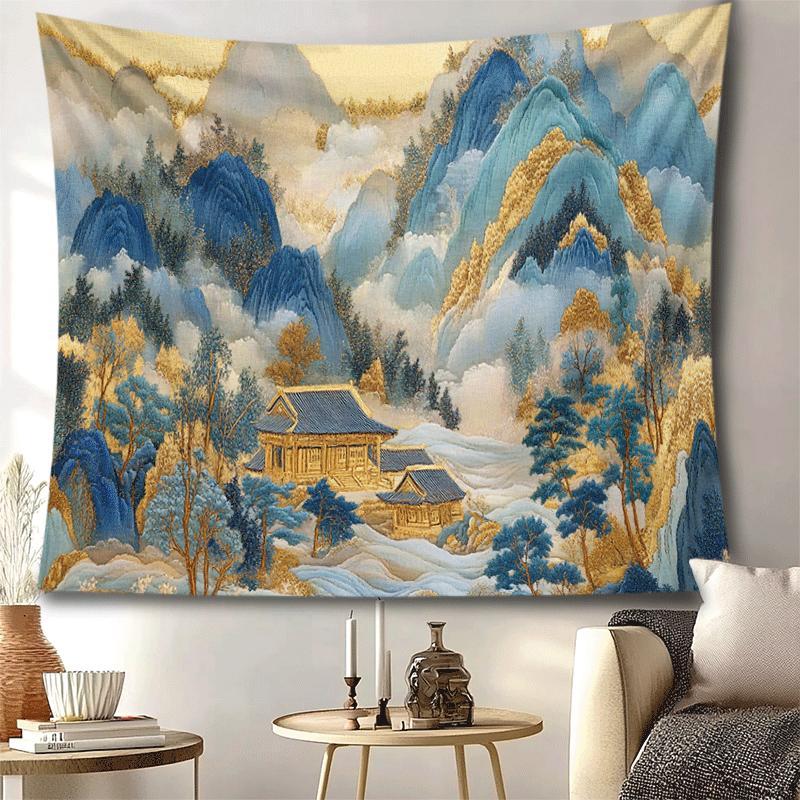 Vintage Chinese Landscape Tape - Home Decor Under 100 recension och pris