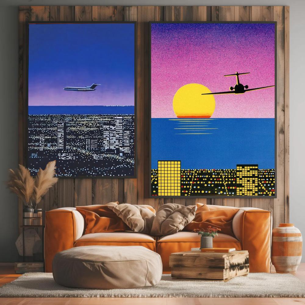 1pc frameless H-hiroshi Nagai  - Abstract Oil Painting recension och pris