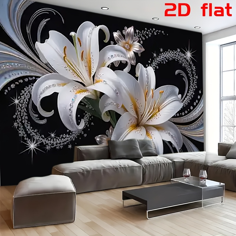 Luxurious White Lilies Floral  - Home Decor Under 100 recension och pris