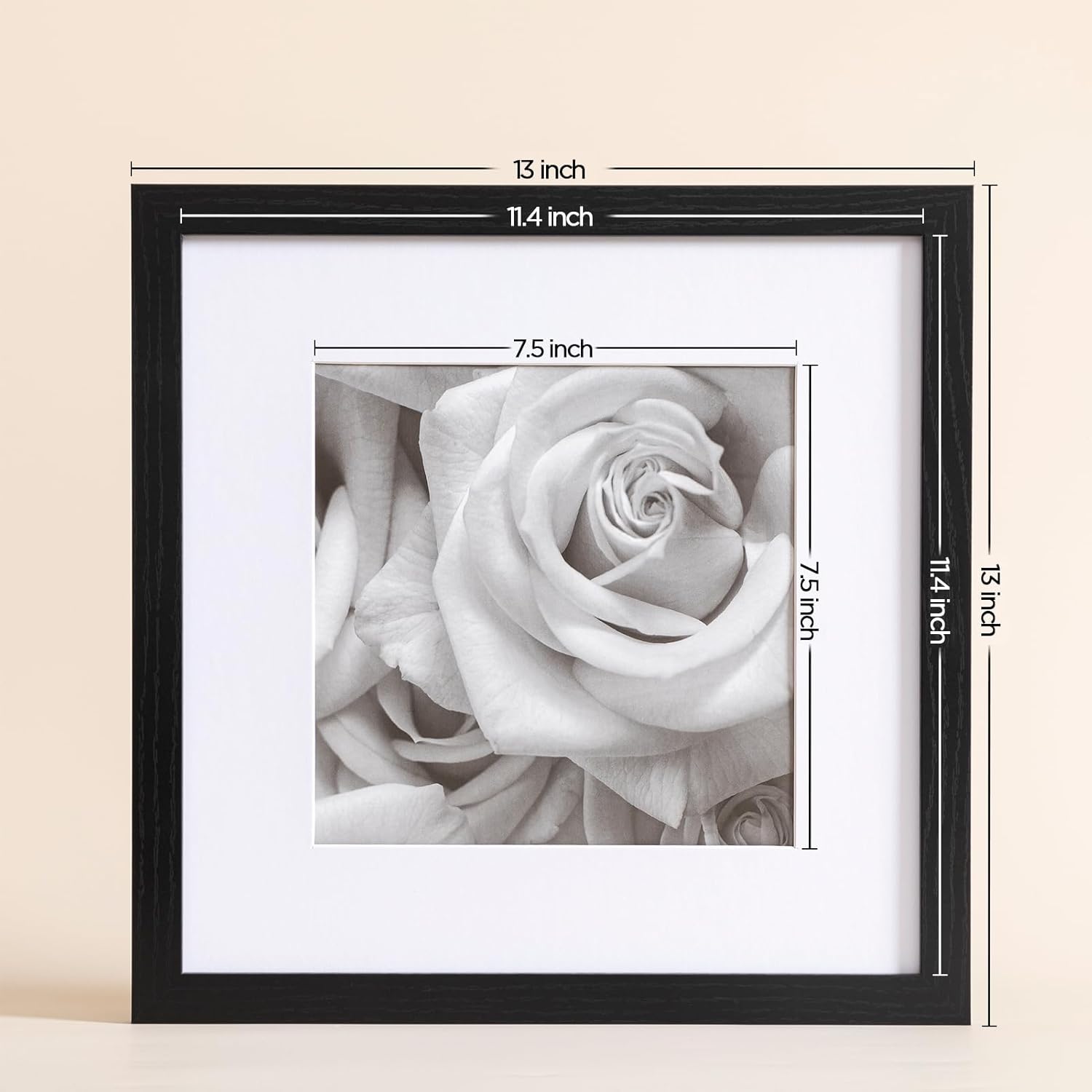 12x12 Picture Frames Set of 9  - Bamboo Photo Frame recension och pris