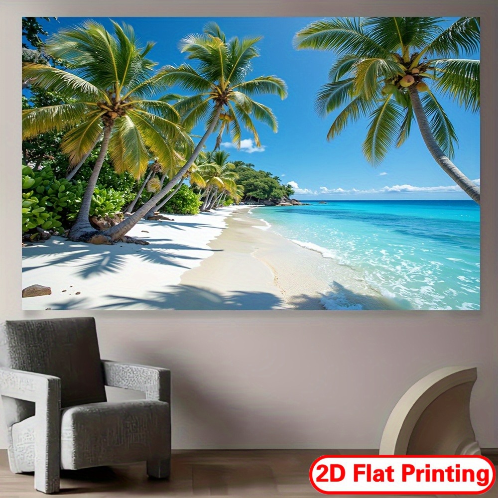 Tropical Beach Tapestry Wall H - Home Decor Under 100 recension och pris