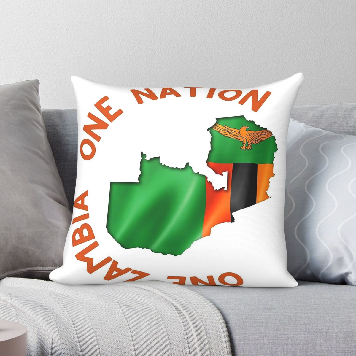 One Zambia One Nation Square P - Home Decor Zambia recension och pris