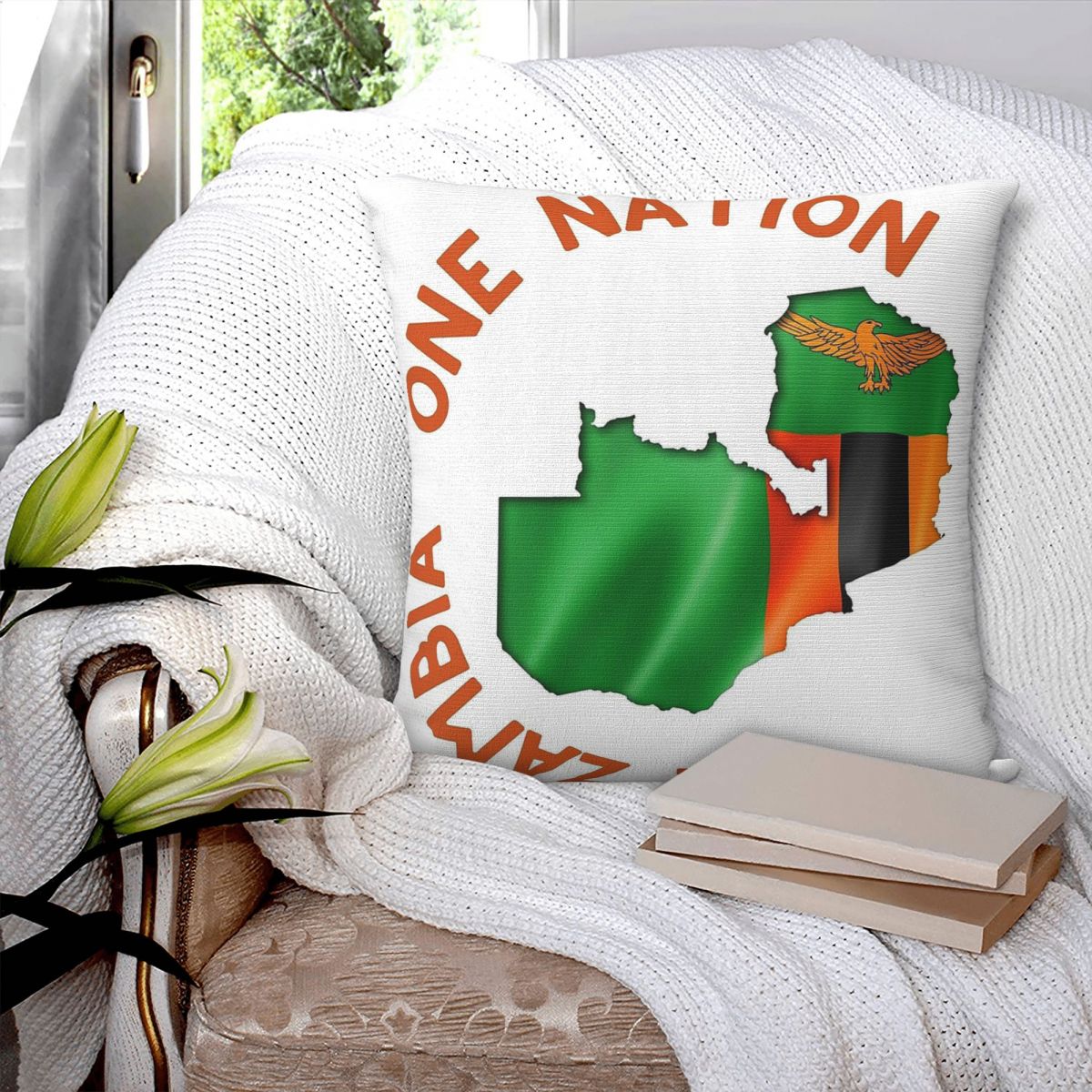One Zambia One Nation Square P - Home Decor Zambia recension och pris
