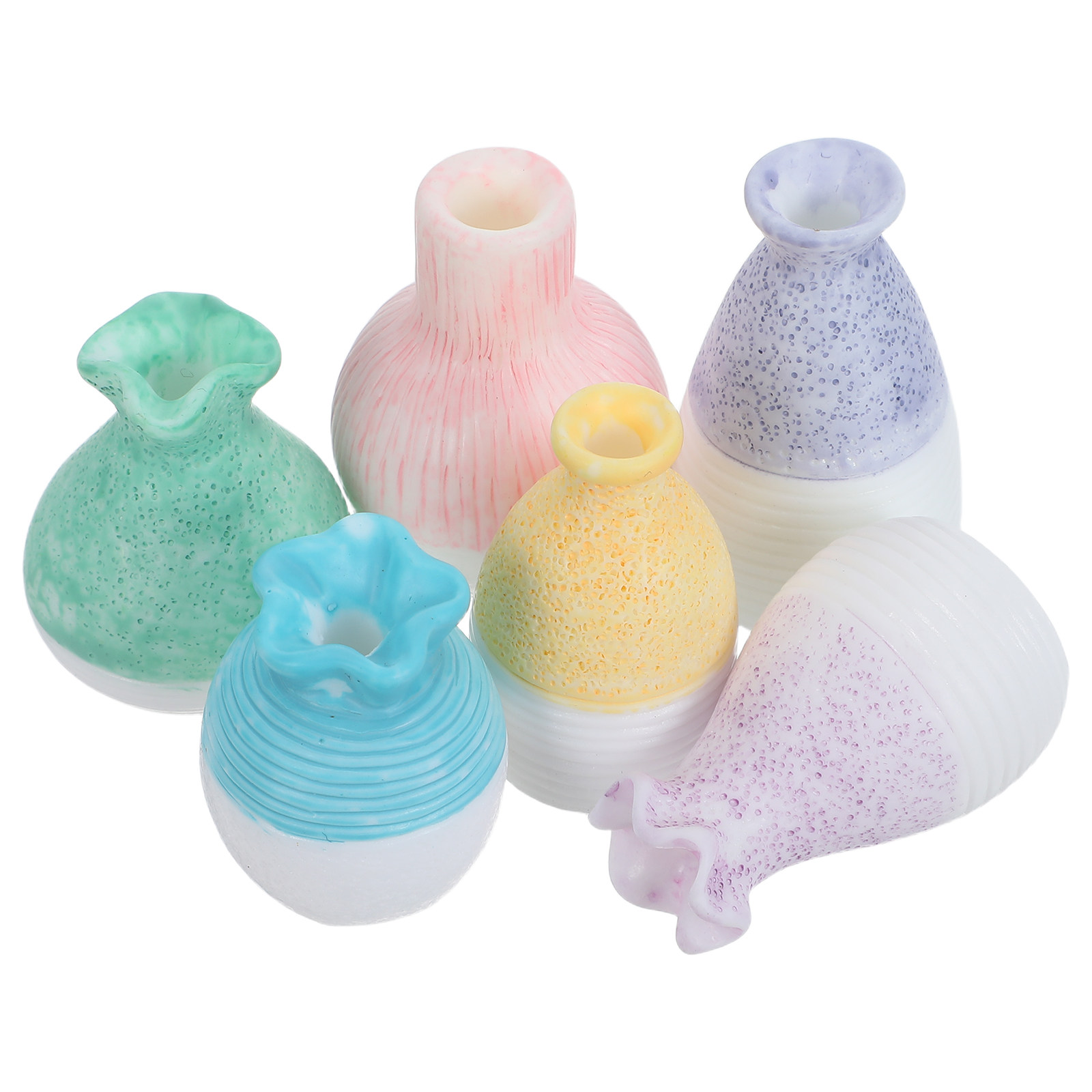 6Pcs Mini Resin Flower Vase Se - Home Decor Vase recension och pris