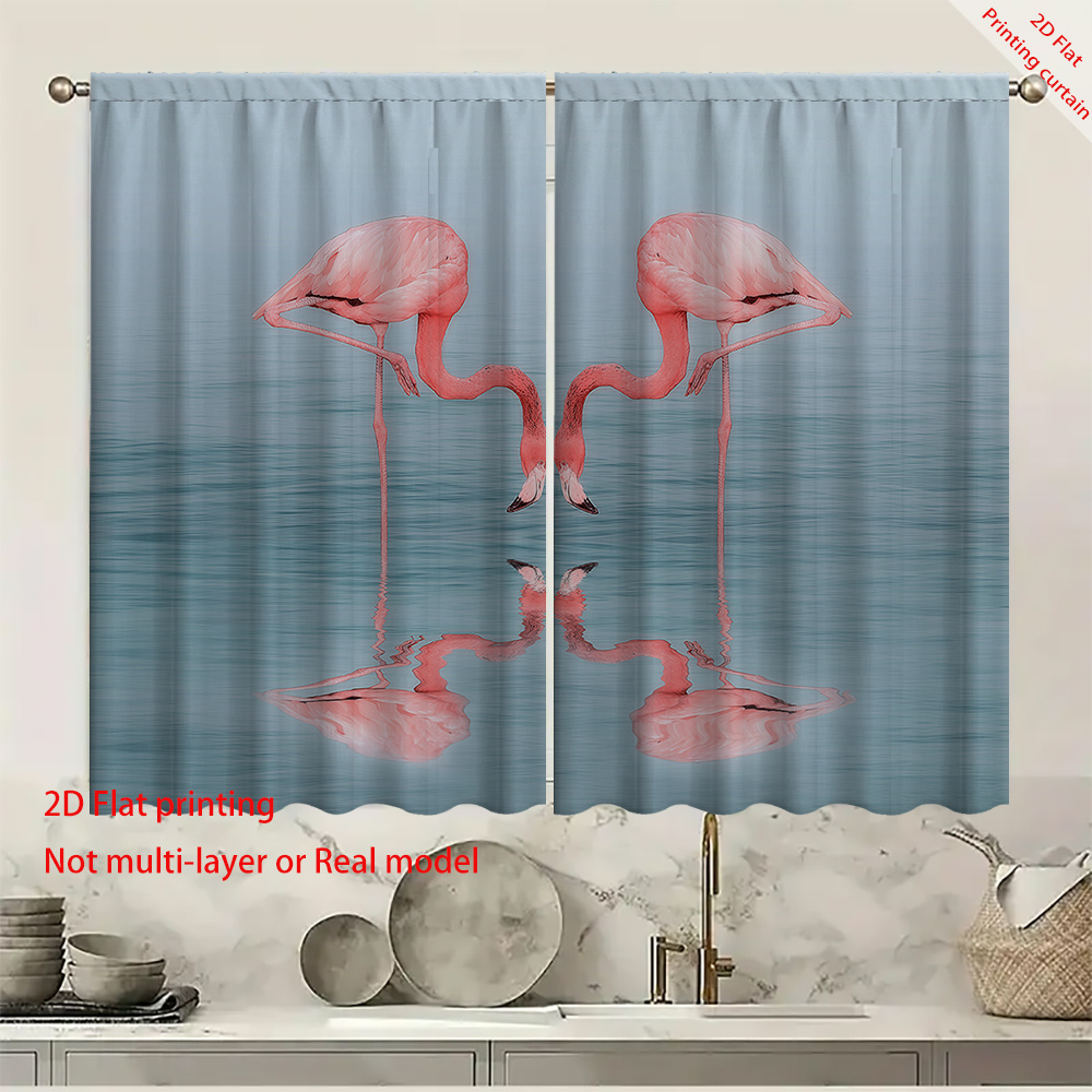 Penguin printed curtains, flam - Home Decor Curtain recension och pris