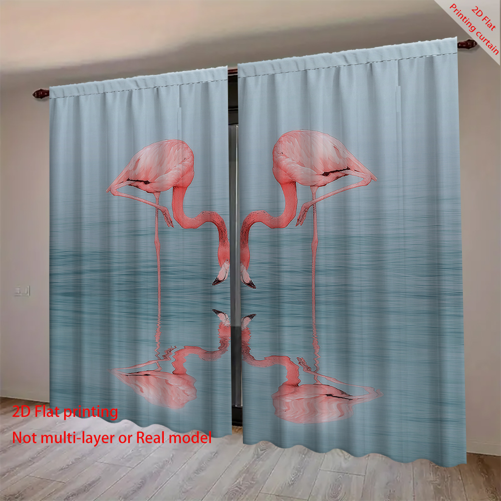 Penguin printed curtains, flam - Home Decor Curtain recension och pris
