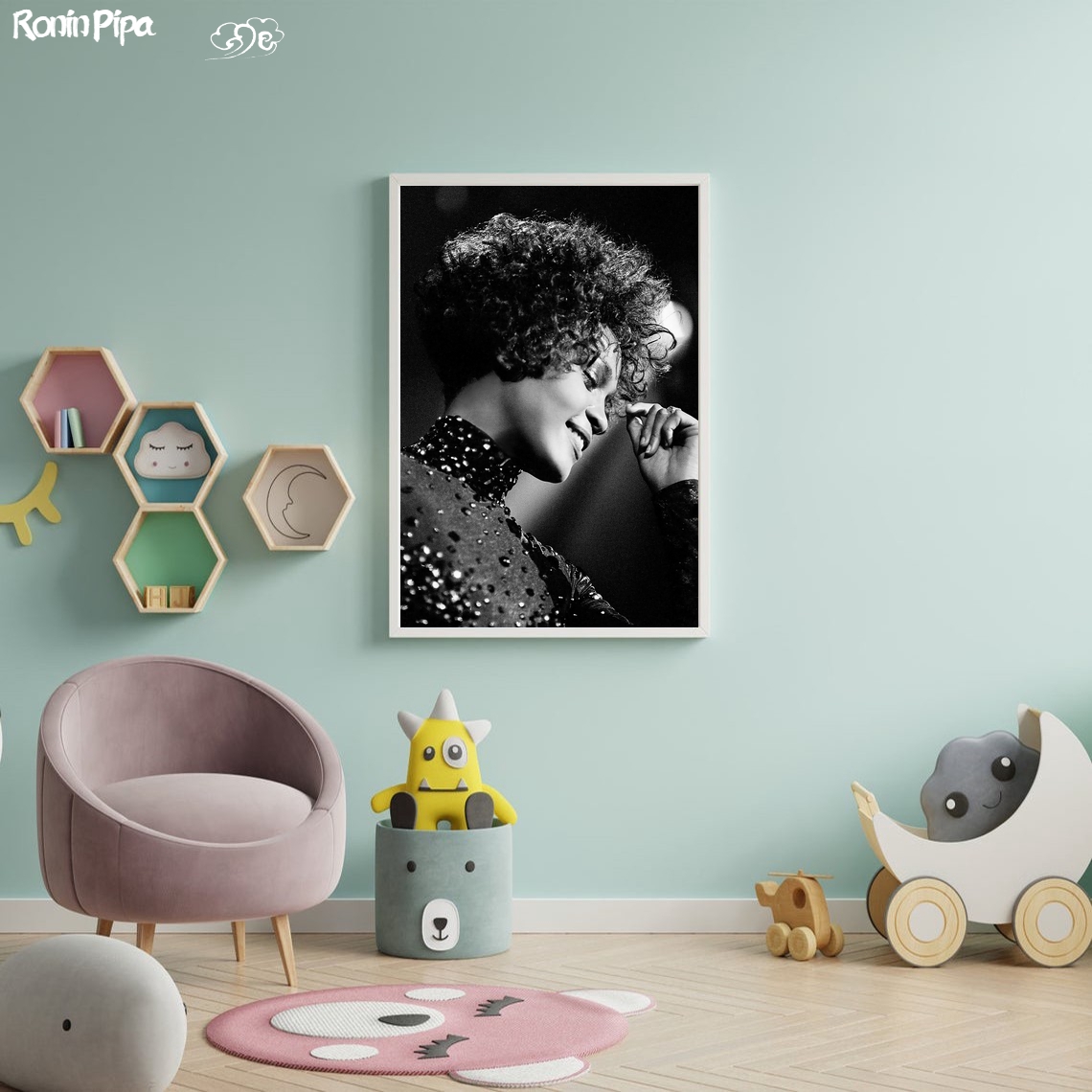 Whitney Houston Music Poster A - Home Decor Houston recension och pris