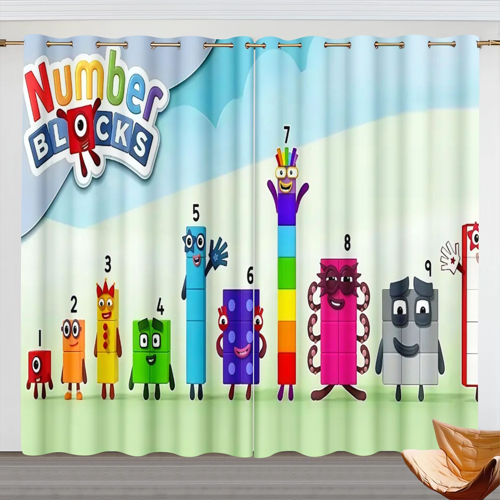 Numberblocks Cartoon Curtains, - Home Decor Curtain recension och pris