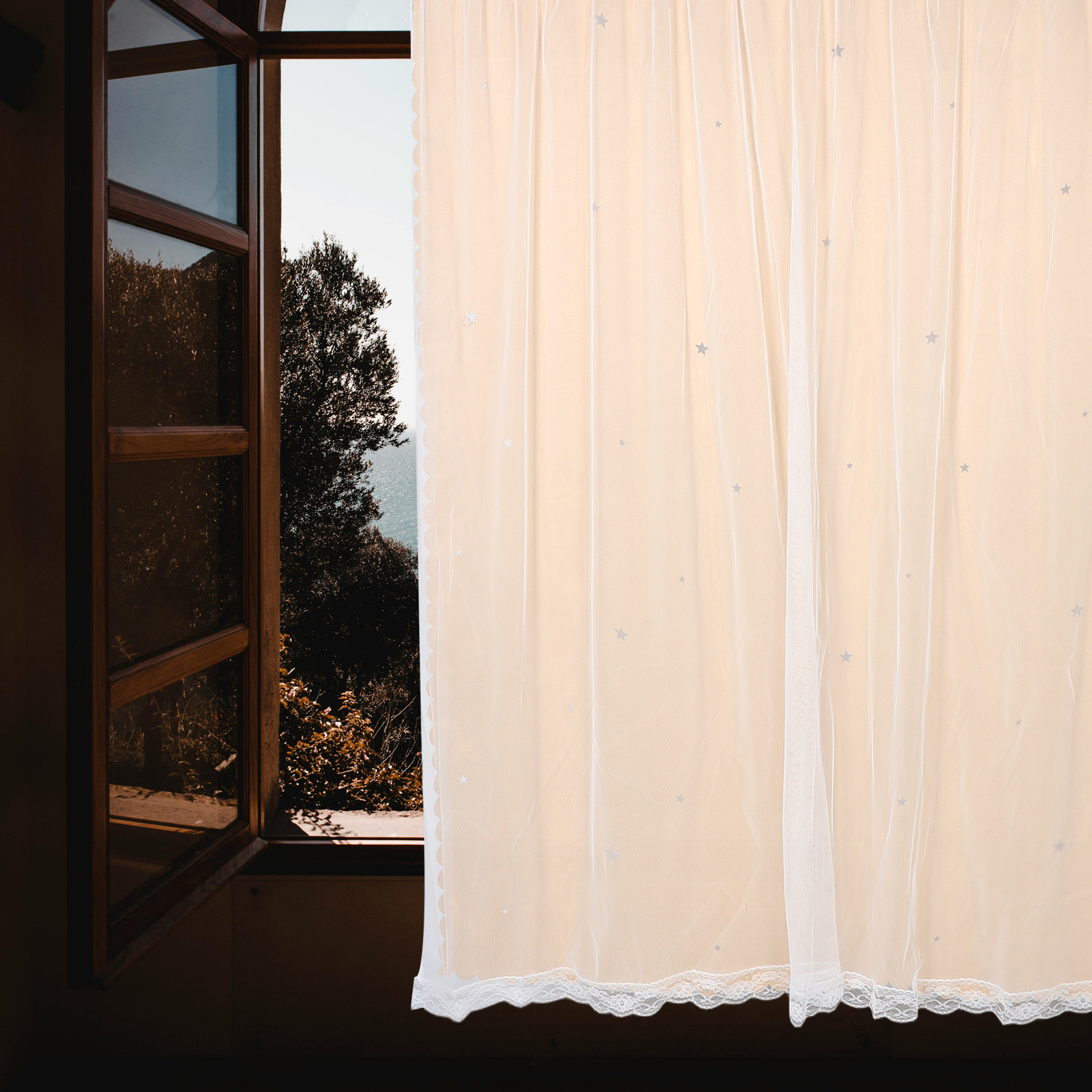 Star Hollow Pattern Blackout C - Home Decor Curtain recension och pris