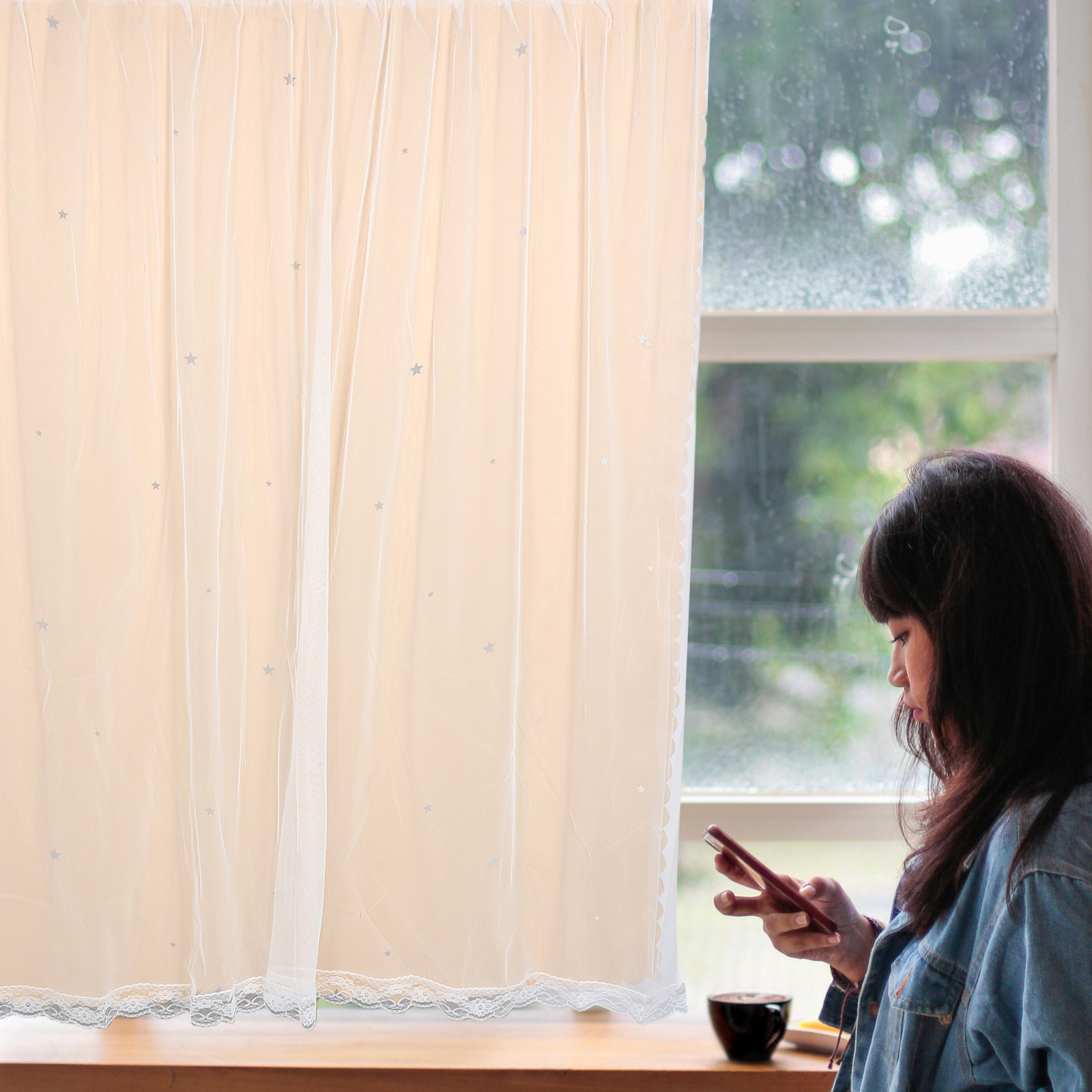 Star Hollow Pattern Blackout C - Home Decor Curtain recension och pris