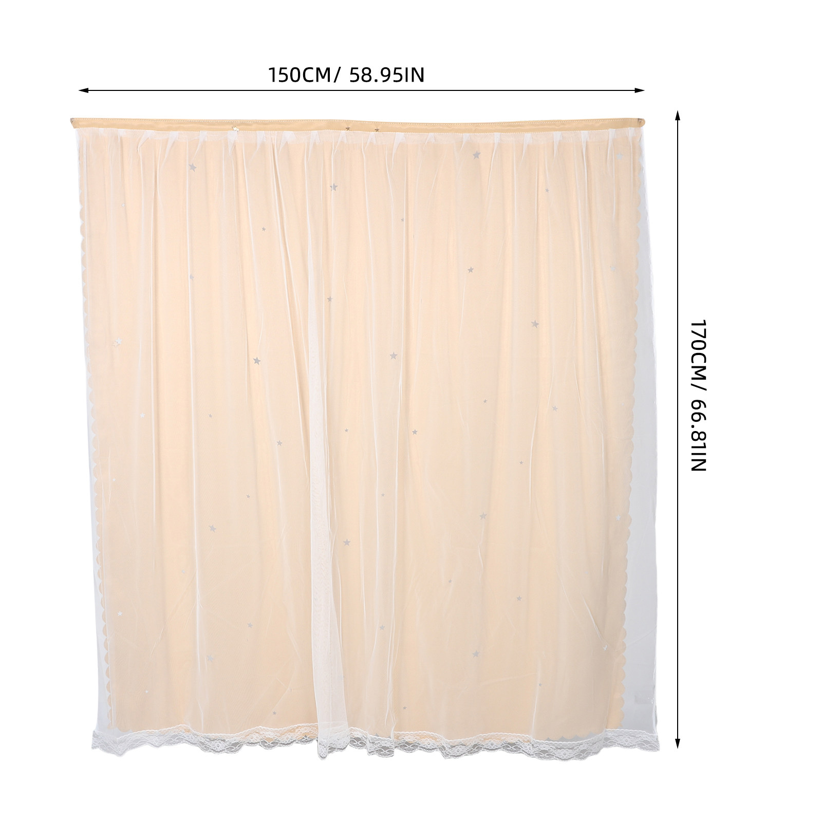 Star Hollow Pattern Blackout C - Home Decor Curtain recension och pris