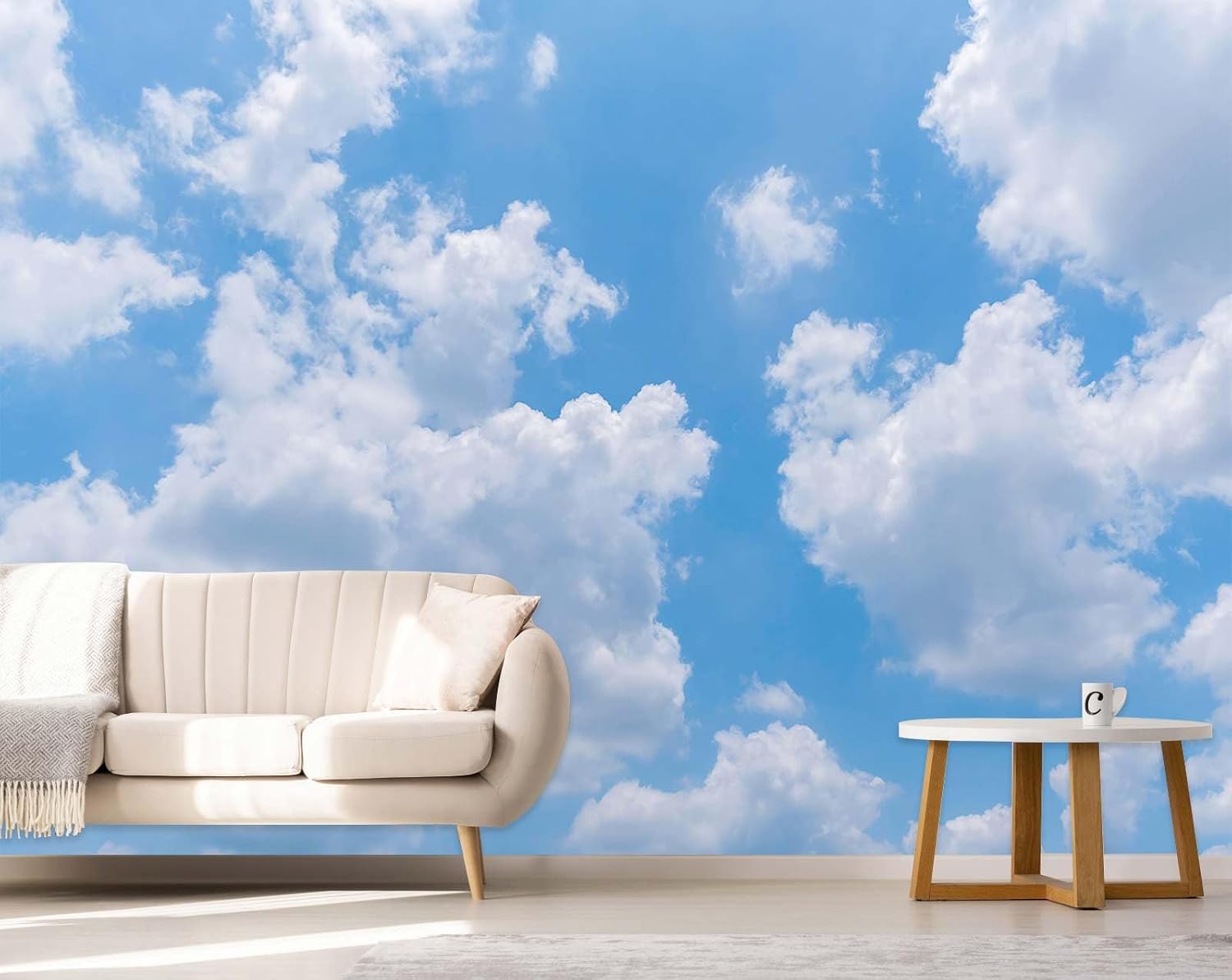 Vibrant Blue Sky Cloud Tapestr - Home Decor Under 100 recension och pris