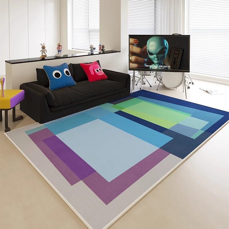 Abstract Color-blocked Print L - Home Decor Ig recension och pris