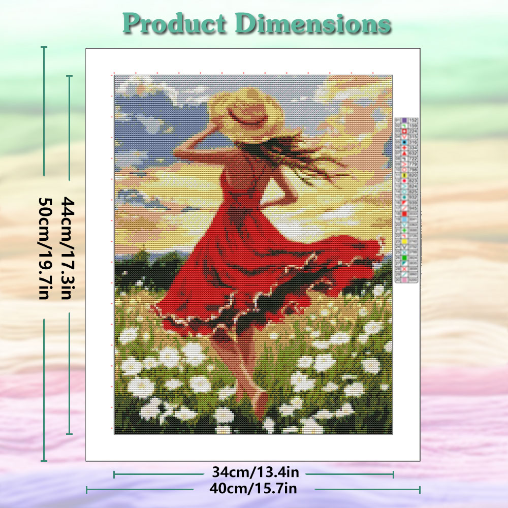 11CT Red Skirt Straw Hat Girl  - Home Decor Under 100 recension och pris