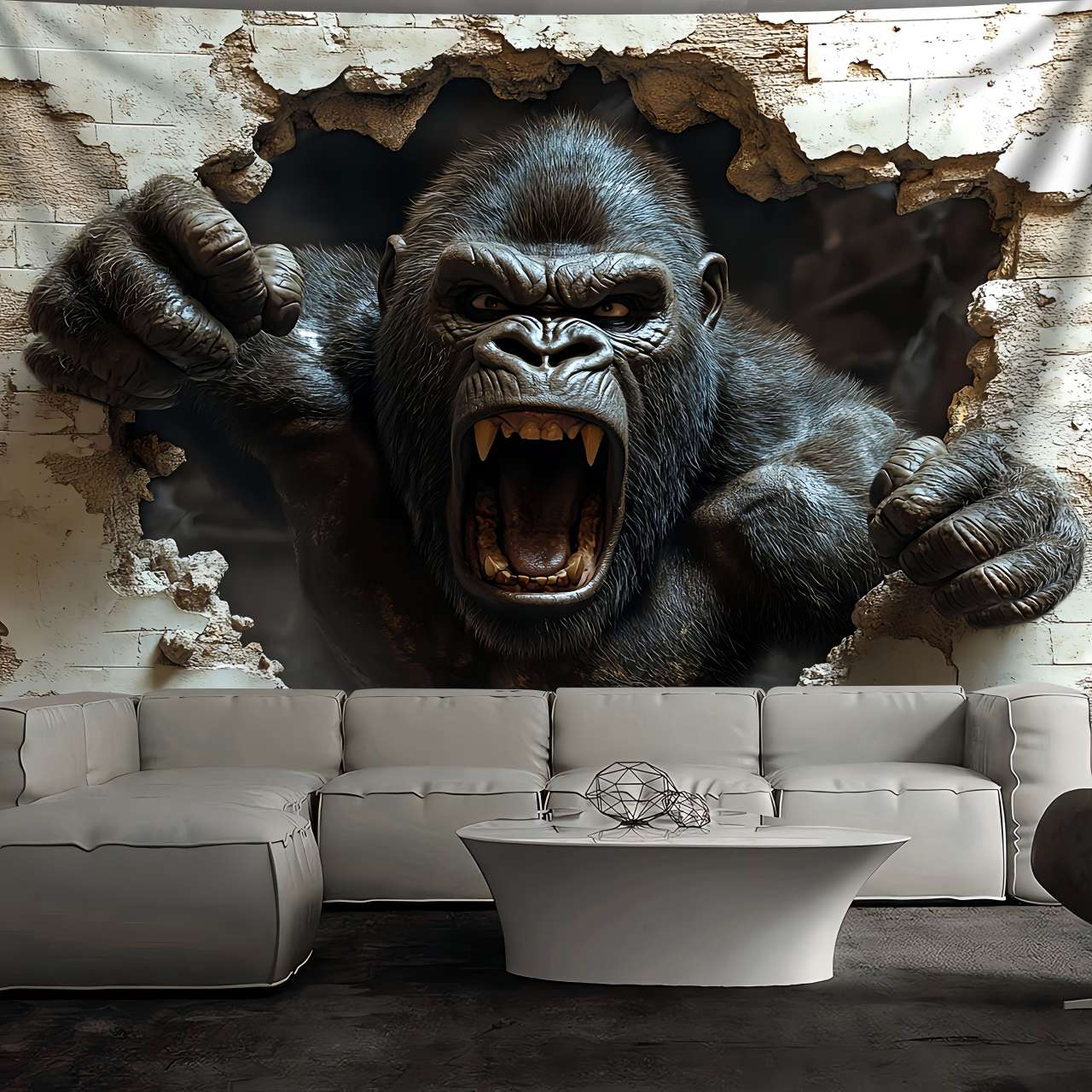 1pc 3D Dynamic Gorilla Wall Bu - Home Decor Under 100 recension och pris